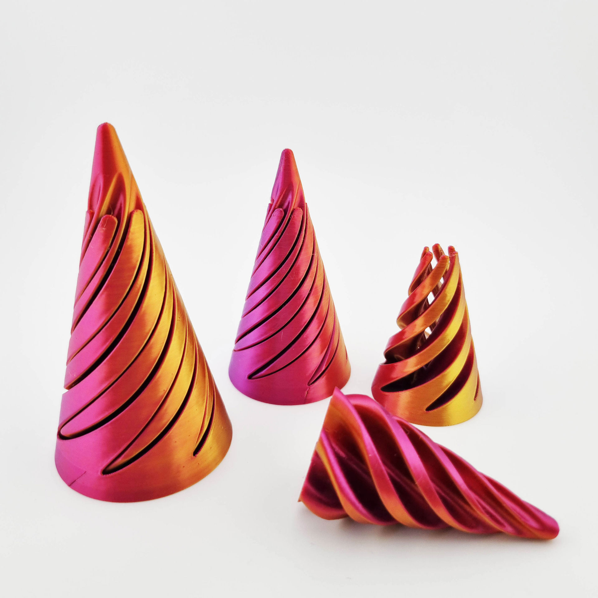 Fidget spiral kegle