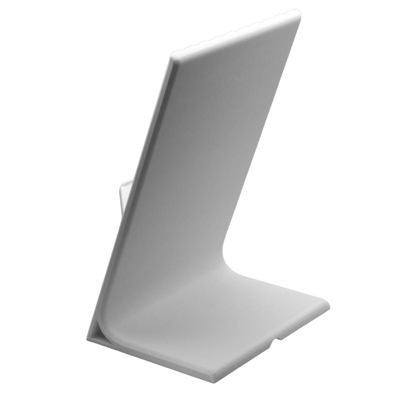 Ergonomisk iPad stand i hvid med struktur