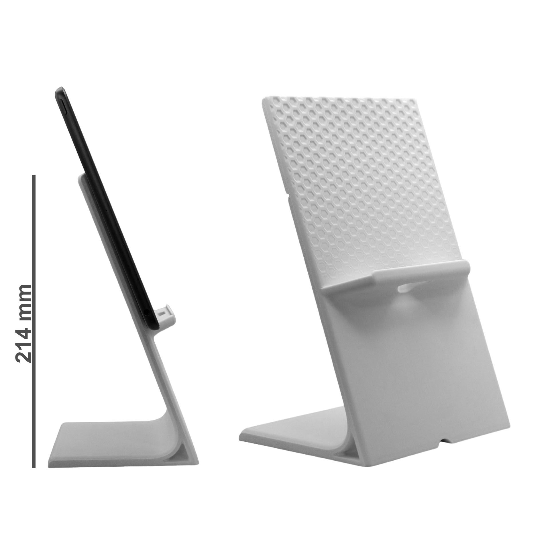 Tablet holder der løfter skærmen op i højden