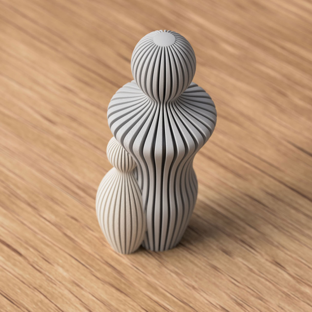 Fars dag figur med far og barn i moderne design